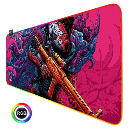 Digipod RGB  Gaming Mousepad Oyuncu Mouse pad 90X40 XXL Büyük Oyuncu Mouse Pad Kaymaz Taban  4mm Kal