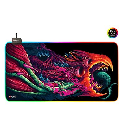 Digipod RGB Gaming Mousepad Oyuncu Mouse pad 90X40 XXL Büyük boy 4mm Kalınlık