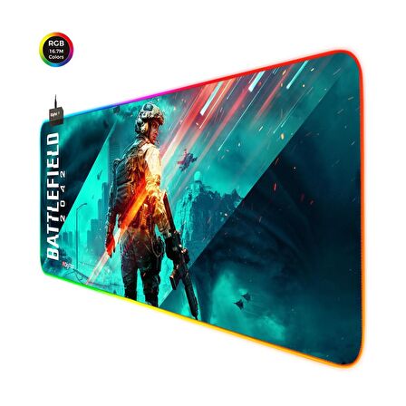 Digipod RGB Gaming Mousepad Oyuncu Mouse pad 90X40 XXL Büyük Oyuncu Mouse Pad Kaymaz Taban  4mm Kalı