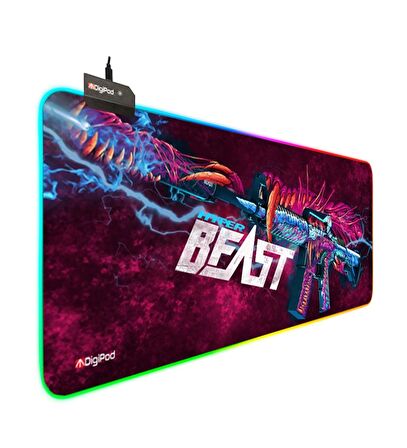 Digipod RGB Gaming Mousepad Oyuncu Mousepad 90X40 XXL Büyük boy 4mm Kalınlık