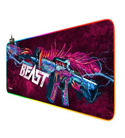 Digipod RGB Gaming Mousepad Oyuncu Mousepad 90X40 XXL Büyük boy 4mm Kalınlık