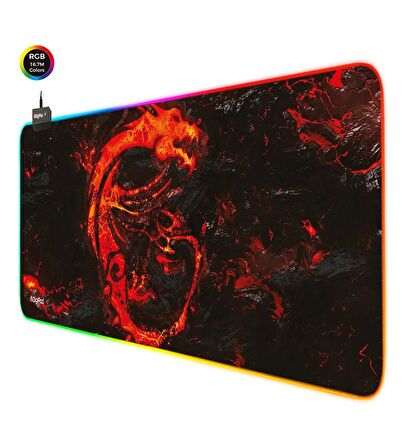 Digipod RGB Gaming Mousepad Oyuncu Mousepad 90X40 XXL Büyük Oyuncu Mousepad Kaymaz Taban 4mm Kalınlı