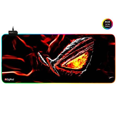 Digipod RGB Gaming Mousepad RGB Oyuncu MousePad 70x30 XL RGB Oyuncu Mousepad Kaymaz Taban 4mm