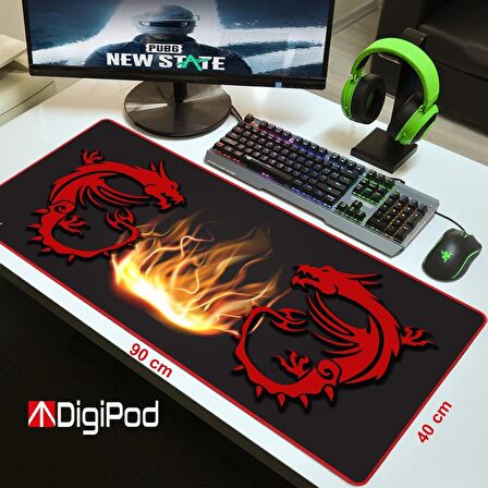  Digipod Gaming Mousepad Oyuncu Mouse pad 90X40 XXL Büyük Oyuncu Mousepad Kaymaz Taban 4mm