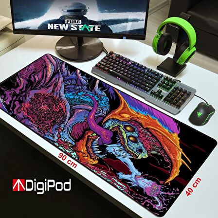  Digipod Gaming Mousepad Oyuncu Mouse pad 90X40 XXL Büyük Oyuncu Mousepad Kaymaz Taban 4mm