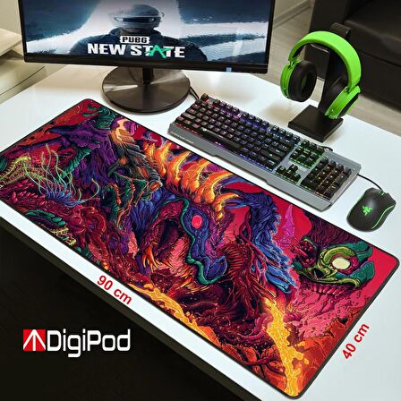  Digipod Gaming Mousepad Oyuncu Mouse pad 90X40 XXL Büyük Oyuncu Mousepad Kaymaz Taban 4mm