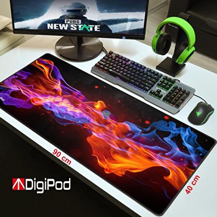  Digipod Gaming Mousepad Oyuncu Mouse pad 90X40 XXL Büyük Oyuncu Mousepad Kaymaz Taban 4mm Kalınlık