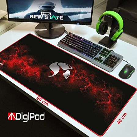  Digipod Gaming Mousepad Oyuncu Mouse pad 90X40 XXL Büyük Oyuncu Mousepad Kaymaz Taban 4mm Kalınlık