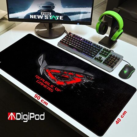  Digipod Gaming Mousepad Oyuncu Mouse pad 90X40 XXL Büyük Oyuncu Mousepad Kaymaz Taban 4mm Kalınlık