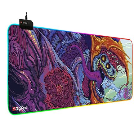  Digipod RGB oyuncu mousepad RGB Gaming oyuncu mouse pad kaymaz taban 70 x 30 4MM Kalınlık