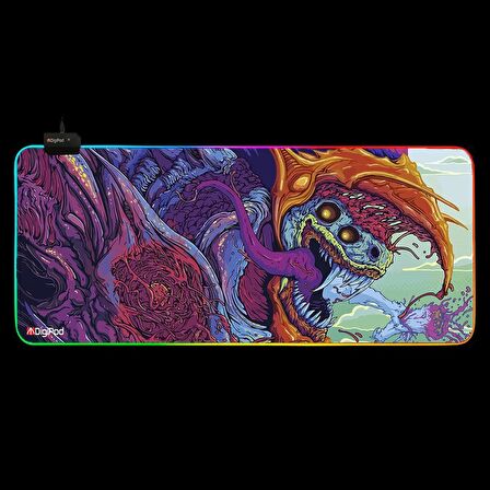  Digipod RGB oyuncu mousepad RGB Gaming oyuncu mouse pad kaymaz taban 70 x 30 4MM Kalınlık