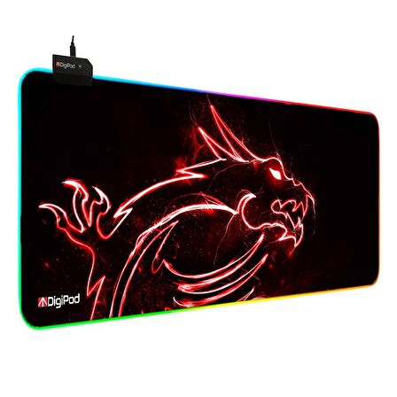  Digipod RGB oyuncu mousepad RGB Gaming oyuncu mouse pad kaymaz taban 70 x 30 4MM Kalınlık