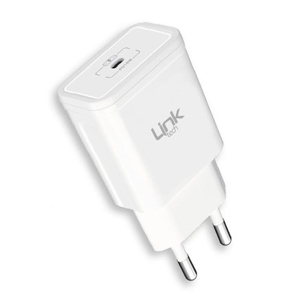 LinkTech S667 Type-C Çıkışlı PD 20W Şarj Aleti (Başlık) Beyaz