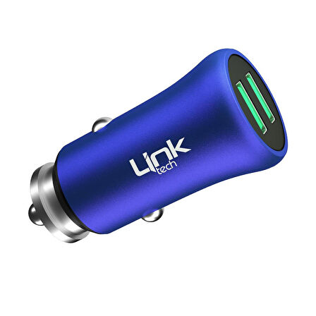 LinkTech M580 12W 2.4A Metal Araç İçi Şarj Aleti Adaptör (Başlık)