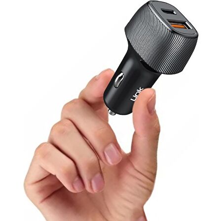 Linktech C497 38W PD20W Type-C + USB Qc3.0 Araç Içi Şarj Adaptörü