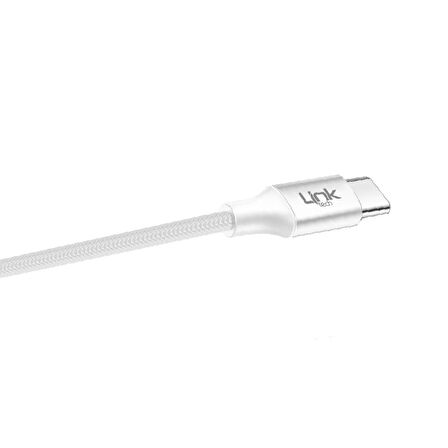 LinkTech A586 Type-C - 3.5mm AUX Kablo 1mt Beyaz