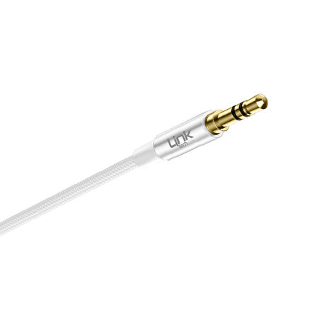 LinkTech A586 Type-C - 3.5mm AUX Kablo 1mt Beyaz