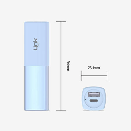 LinkTech LP5 5000 mAh Lipstick Mini Cep Powerbank