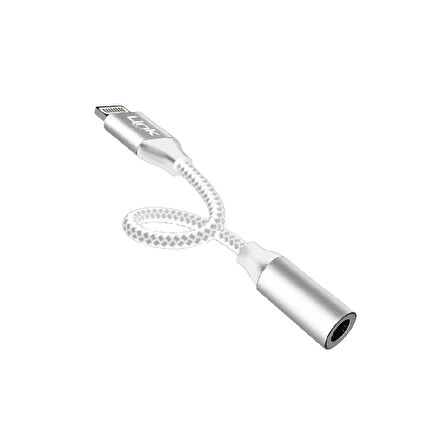 LinkTech A199 iPh Lightning - 3.5mm Tak-Çalıştır Kulaklık Kablosu