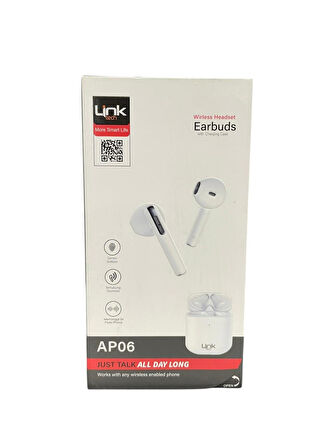 Link Tech AP06 Wirless Headset Earbuds Bluetooth Kulaklık