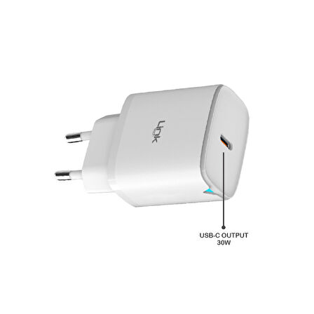LinkTech C313 30W PD GaN3 Type-C to Lightning Kablolu Şarj Aleti Set