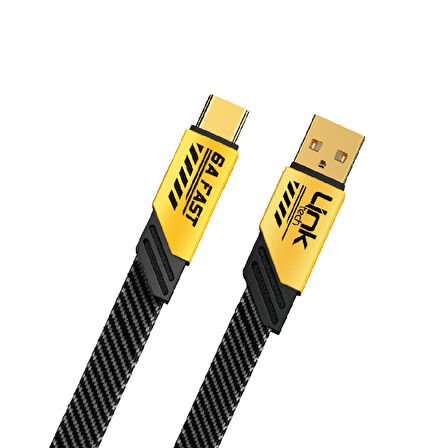 Linktech K470 Mecha Style USB - Type-C 66W 6A 1.2mt Hızlı Şarj Kablosu