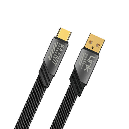 Linktech K470 Mecha Style USB - Type-C 66W 6A 1.2mt Hızlı Şarj Kablosu