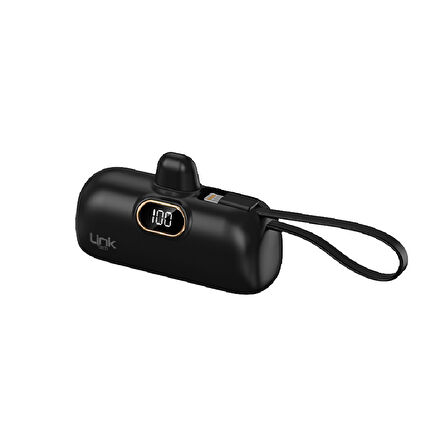 LinkTech EP52 4800 mAh Type-C Dock Stant Lightning Kablolu Mini Powerbank