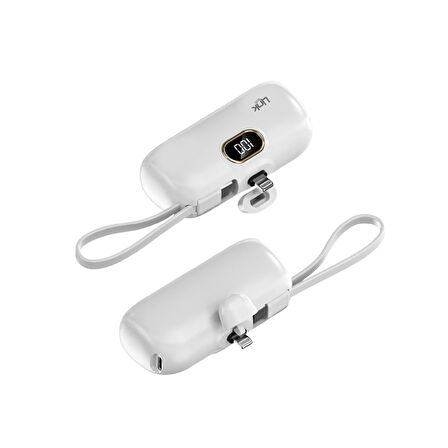 LinkTech EP54 4800 mAh Lightning Dock Stant Type-C Kablolu Mini Powerbank