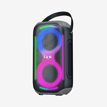 M404 RGB Işıklı Ayaklı Mikrofonlu 50W Bluetooth Hoparlör