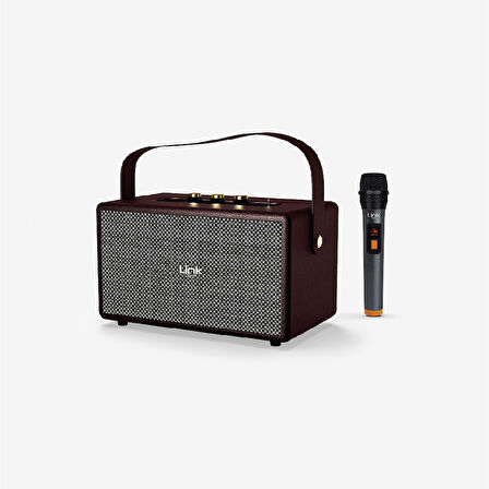 M402 Retro Taşınabilir Mikrofonlu Bluetooth Radyo Hoparlör