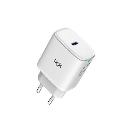 LinkTech C311 25W PD Type-C to Type-C Kablolu Şarj Aleti Set Beyaz