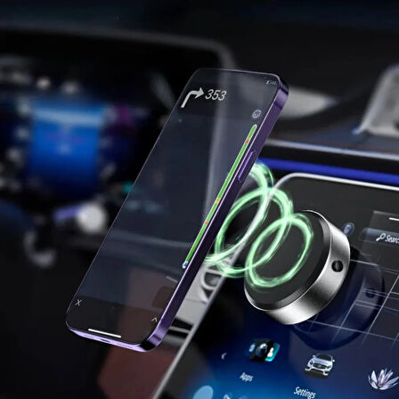 H875 Car Play Uyumlu Elektronik Vakum Tabanlı Manyetik Telefon Tutacağı