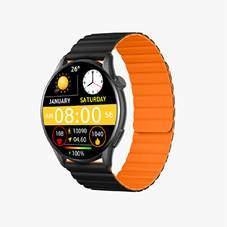 S104 Premium Amoled LT Watch KVK GARANTİLİ Akıllı Saat