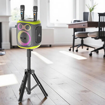 M421 Premium Çift Mikrofonlu 120W Ekstra Bas Bluetooth Hoparlör