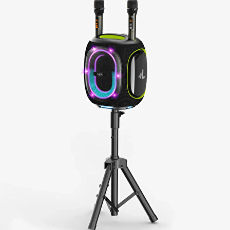 M424 Premium Çift Mikrofonlu 300W Ekstra Bas Bluetooth Hoparlör