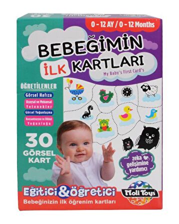 0-12 Ay Bebeğimin İlk Kartları (Moli Toys)