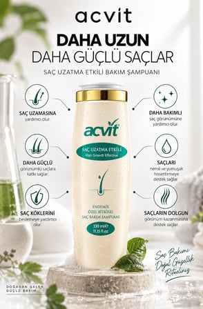 Acvit Saç İncelmesi Ve Seyrekleşmesine Karşı Etkili Şampuan