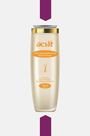 Acvit Yağlı Saçlar Için Ph Dengelemeye Yardımcı Doğal Bakım Şampuanı – 330 ml
