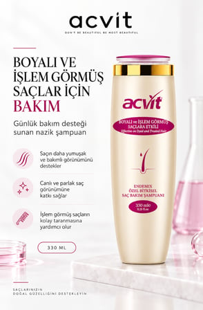 Boyalı Ve Işlem Görmüş Yıpranmış Saçlar Için Bakım Şampuanı – 330 Ml.