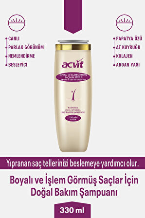 Boyalı Ve Işlem Görmüş Yıpranmış Saçlar Için Bakım Şampuanı – 330 Ml.