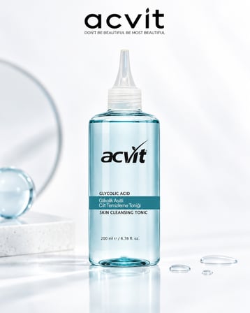 Glikolik Asitli Cilt Temizleme Toniği Leke Karşıtı, Ton Eşitleyici, Arındırıcı 200 ML