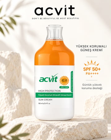 Yüksek Korumalı Mineralli Güneş Kremi SPF 50+ PA++++ 100 ML