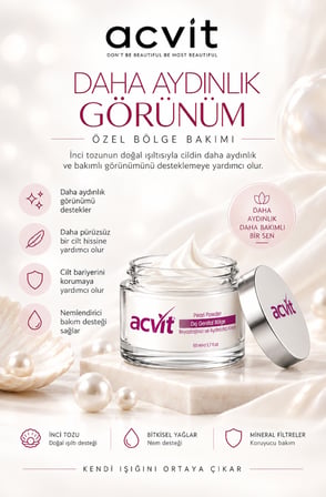 Acvit Özel Bölge Beyazlaştırıcı ve Aydınlatıcı Krem - 50 ml