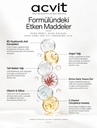 Acvit Hydra Milk 8d Hyaluronik Asit Nemlendirici Serum 30 ml | Yoğun Nem & Bariyer Güçlendirici