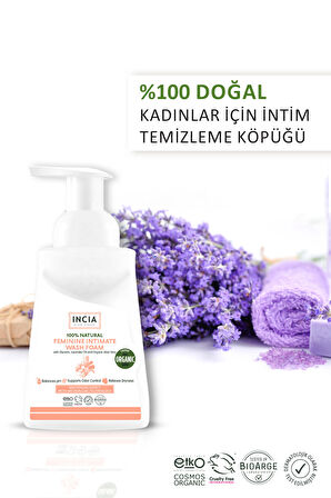 INCIA %100 Doğal Kadınlar için İntim Ph Dengeli Yıkama Köpüğü 200 ml