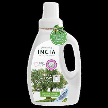 INCIA %100 Doğal Bebek Çamaşır Sabunu (Bitkisel Deterjan) Yumuşatıcılı Lavanta 750 ml