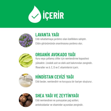 Siveno %100 Doğal El ve Vücut Kremi Lavanta Cilt Yatıştırıcı Onarıcı Yoğun Nemlendirici Vegan 30 ml