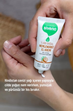 Siveno %100 Doğal El ve Vücut Kremi Hindistan Cevizi Avokado Yoğun Nemlendirici Onarıcı Vegan 30 ml