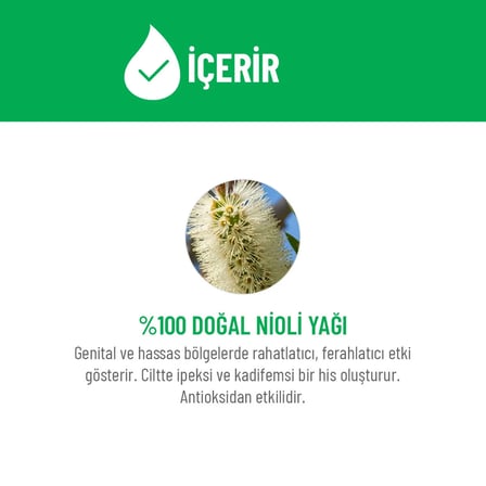 Siveno %100 Doğal Nioli Suyu Kötü Koku Önleyici Arındırıcı Ferahlatıcı Hassas Bölge Toniği 150 ml